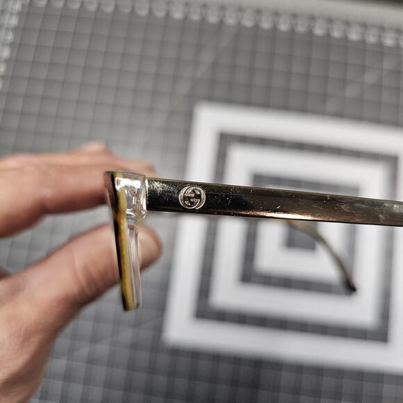 Gucci Glasses Women's Frames Gold Tortoise Shell Designer GG 3678 4WJ 140 No Rx - Picture 3 of 9